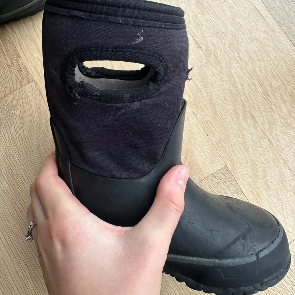Bogs Black Kids Waterproof Boots